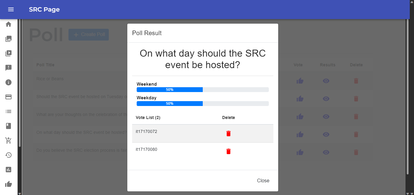 SRC Management system for the DataLink institute of Business and Technology 